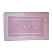Килимок суперпоглинаючий у ванну 40*60см прямокут. Stenson R30937 (рожевий)