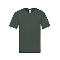 Мужская футболка с v образным вырезом Fruit of the Loom Темно-Зеленый, S