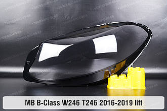 Скло фари Mercedes-Benz B-Class W246 T246 (2016-2019) рестайлінг ліве