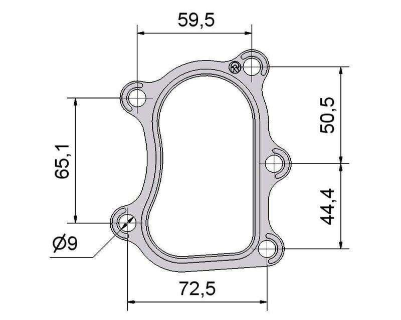 Прокладки турбіни Nissan 2.7D 2505200, 2090-505-200,GK-0034, AM.GK-200 № 2505200