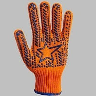 Рукавичка з ПВХ Зірка оранж./син. пластизоль