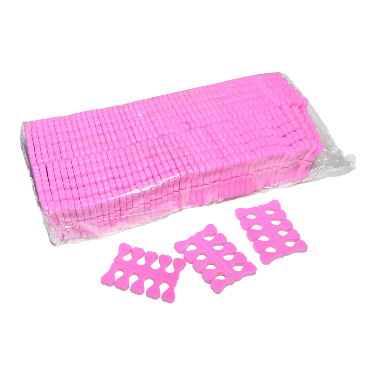 Розділювачі для пальців ніг 200 шт рожеві