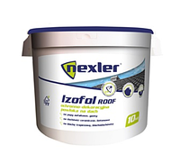 Защитно-декоративное покрытие для кровли NEXLER IZOFOL ROOF уп.10 кг разные цвета графит RAL 7024;