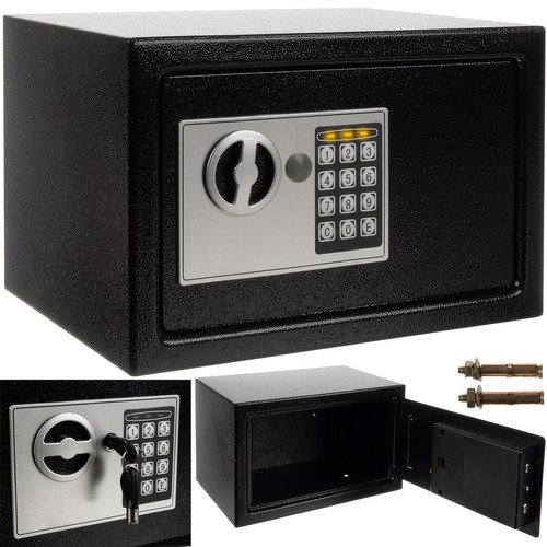 Сейф з електронним кодом та ключем для дому, офісу, готелю Malatec 22627 W_2188, фото 1