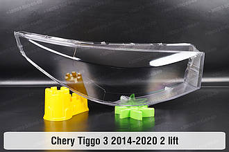 Скло фари Chery Tiggo 3 (2014-2020) I покоління 2 рестайлінг праве