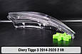 Скло фари Chery Tiggo 3 (2014-2020) I покоління 2 рестайлінг праве, фото 7