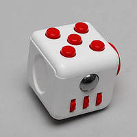 Фиджет куб Fidget Cube, кубик антистрес, Белый/Красный (902244202)