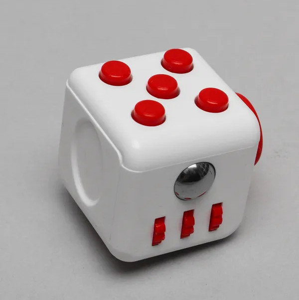 Фіджет куб Fidget Cube, кубик антистрес, Білий/Червоний (902244202)