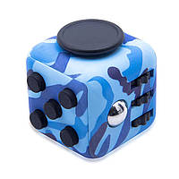 Фиджет куб Fidget Cube, кубик антистрес, Синий Камуфляж (902244206)