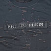 Світшот чоловічий т сірий PHILIPP PLEIN з великим патчем FUME L(Р) 20-520-012, фото 2