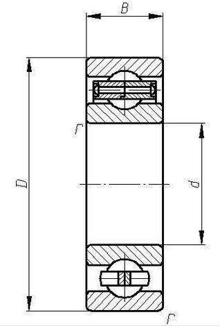 Підшипник 6-17ЮТ (W 607/P6) , розміри:7*19*6, фото 2