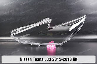 Скло фари Nissan Teana J33 (2015-2018) III покоління рестайлінг ліве