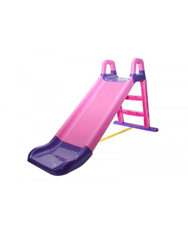 Дитяча гірка для катання вдома і дачі 140 см рожево-фіолетова (Долоні)