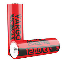 Аккумулятор литий-ионный 18650 VARGO 1200mAh 3.7V (с защитой)