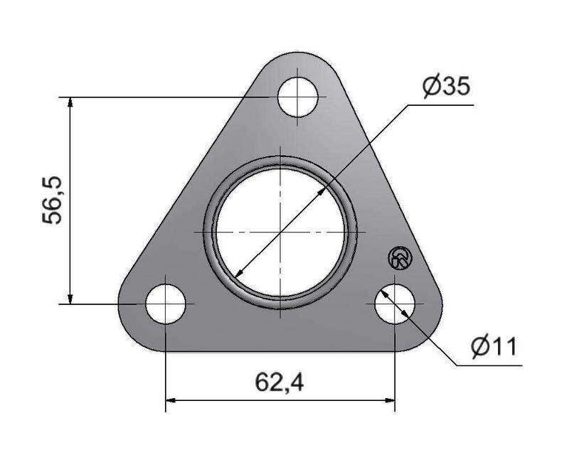 Прокладки турбіни Opel 1.7D Z17 49131-06003, 49131-06016, 49131-06007, 49131-06013, 49131-06006, 49131-06004 2505521