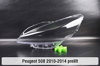 Скло фари Peugeot 508 (2010-2014) дорест ліве