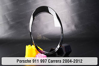 Скло фари Porsche 911 997 Carrera Black (2004-2012) VI покоління праве