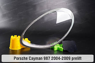 Скло фари Porsche Cayman 987 (2004-2009) II покоління дорестайлінг ліве