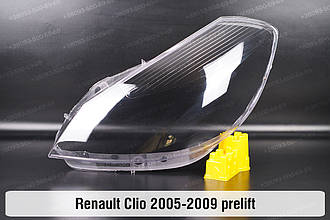 Скло фари Renault Clio (2005-2009) дорест ліве