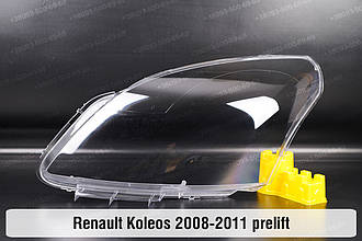 Скло фари Renault Koleos (2008-2011) I покоління дорестайлінг ліве