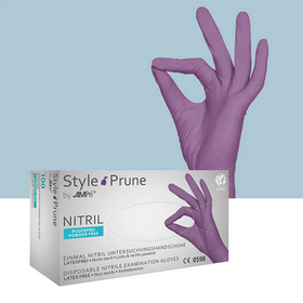 Рукавички нітрилові Style Prune фіолетові 100шт S