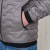 Куртки чоловічі осінь від виробника 48-72 сірий, фото 4