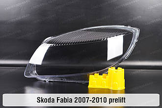 Скло фари Skoda Fabia (2007-2010) дорест ліве