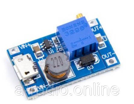 Конвертер AA306 MT3608 DC-DC підвищуючий 2A