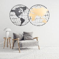 Декор настенный "Карта мира" 110,5 см. (8926-009)