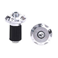 Заглушки на кермо мотоцикла скутера та велосипеда сріблясті