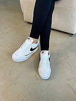 Женские кроссовки Nike Court Legacy White Black, женские кеды Найк белые, Женская обувь