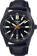 Часы Casio Collection Men MTP-VD02BL-1E наручные мужские классические черные | часы Casio оригинал с гарантией