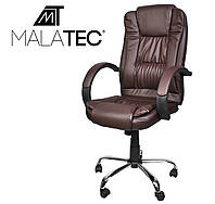 Офісне крісло еко шкіра Chrom Tilt MALATEC 8985