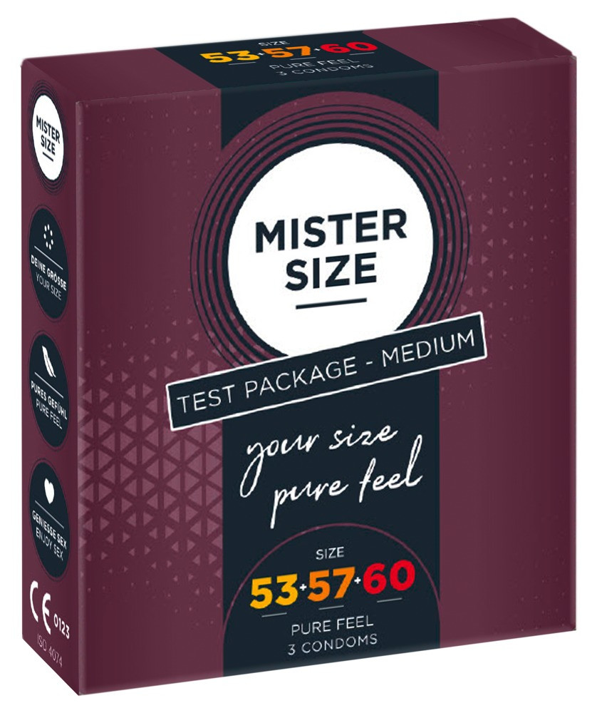 Набір презервативів Mister Size Test Package Medium 53–57–60