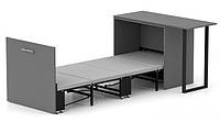 Ліжко-трансформер + Письмовий стіл + Комод Sirim-D (3 в 1) Графіт TM KnapKnap