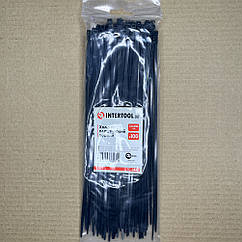 Хомут пластиковий 3,6 x250 мм, (100 шт./упк), чорний INTERTOOL TC-3626