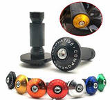 Універсальні заглушки для керма мотоцикла скутера велосипеда чорні, фото 2