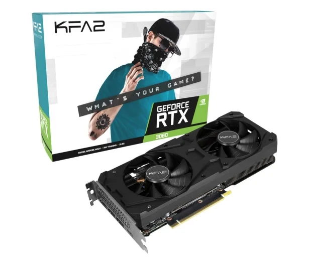 KFA2 GeForce RTX 3060 1-Click OC Feature 8GB GDDR6 (36NSL8MD6OCK) +1 Рік гарантії додатково