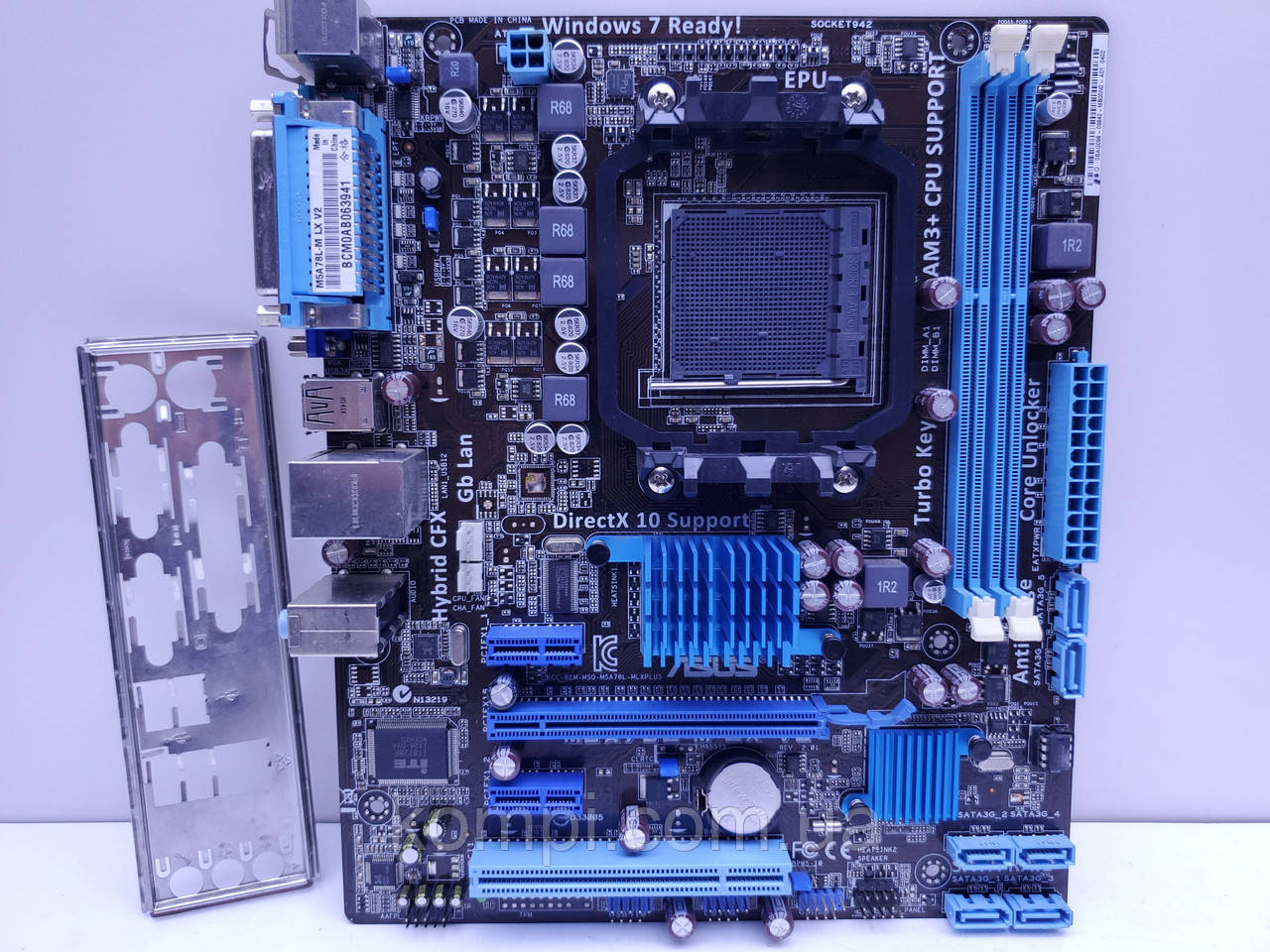 Материнська плата sAM3+ ASUS M5A78L-M LX V2 (Soket AM3+,DDR3,AMD FX,б/у)