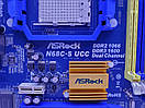 Материнська плата sAM3 ASRock N68C-S UCC ( Socket AM3 / AM2,DDR3 / DDR2,б/у), фото 4