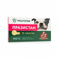 Ветпрепарати Антигельмінтний препарат Празістан для собак з ароматом мяса 10таб