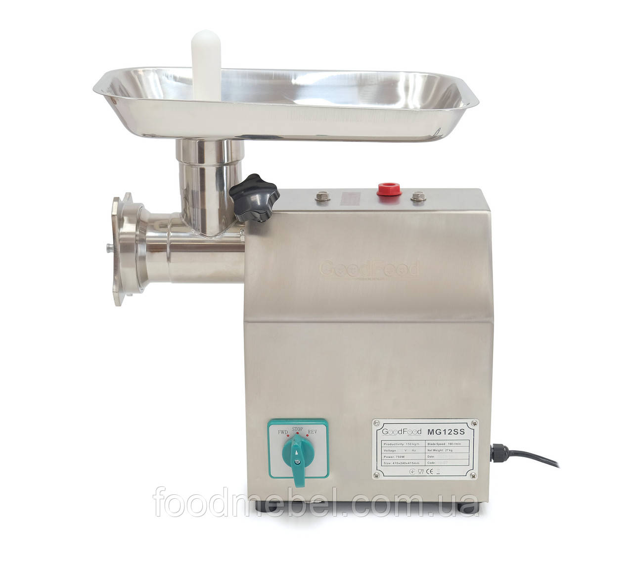 М'ясорубка GoodFood MG12SS Reverse, фото 1