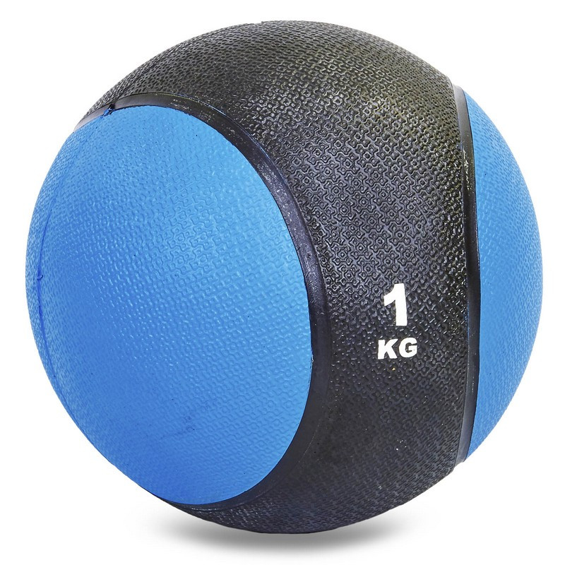 М'яч медичний медбол гумовий 1 кг Record Medicine Ball C-2660-1