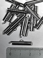 Концевик-трубочка 20 мм из нержавеющей стали (Steel) 1 шт