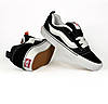 Кеди Vans Skool KNU Black White Ванс Скул Кну дуті низькі унісекс чорно-білі замша текстиль демісезон, фото 11