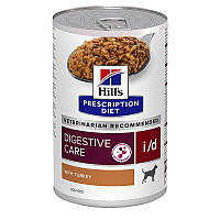 Лечебные консервы для собак Hill's Prescription Diet i/d Digestive Care с индейкой 360 г