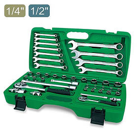 Набір торцевих ключів 42 шт 1/2" 1/4" TOPTUL GAAI4201
