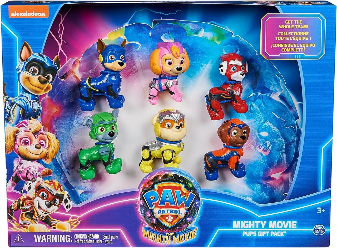 Щенячий патруль набір 6 фігурок Paw Patrol: The Mighty Movie, Toy Figures Gift Pack 6067029