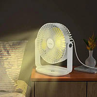 Вентилятор настольный HOCO F14 multifunctional powerful desktop fan 4 скорости white