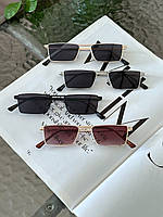 Очки солнцезащитные женские тренд / Стильные женские солнцезащитные очки прямоугольники